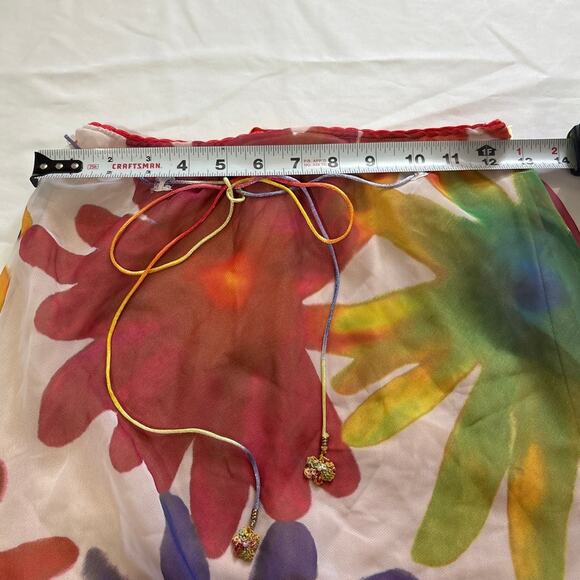 Cynthia Steffe Womens Small Y2k Vintage 90s Hippie Boho Midi Skirt Fun Artsy - Picture 7 of 8